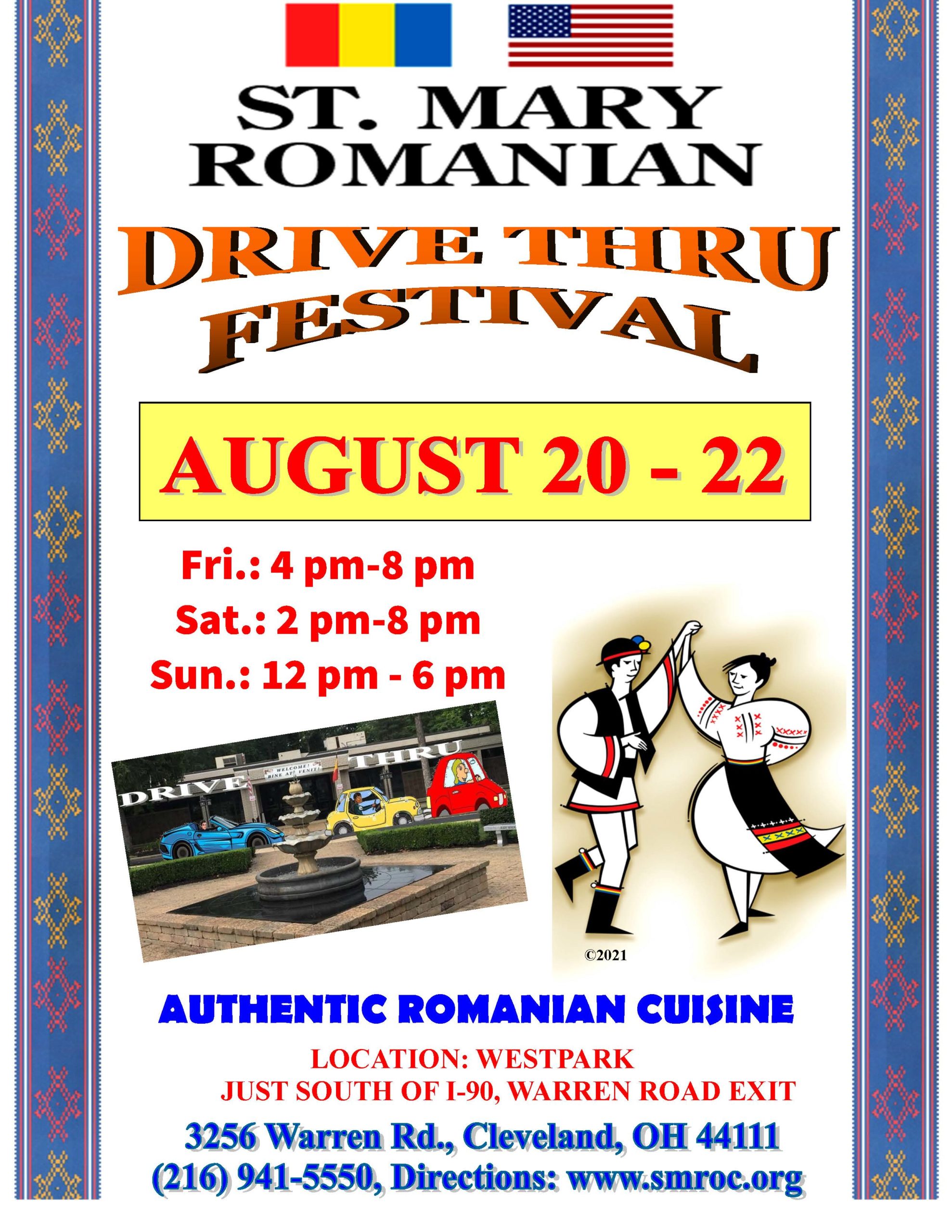 St. Mary Romanian Drive Thru Festival West Park Kamm's Neighborhood